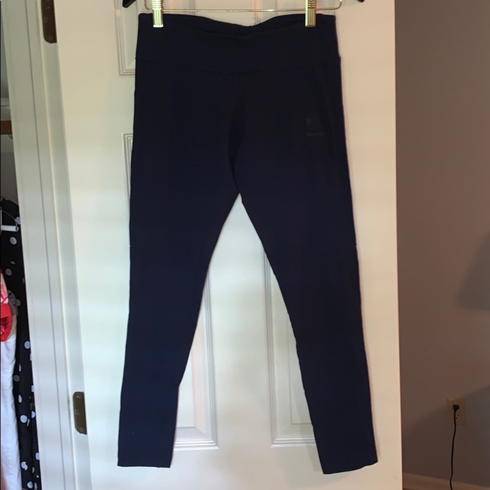 Navy Blue womens Reebok Classic leggings